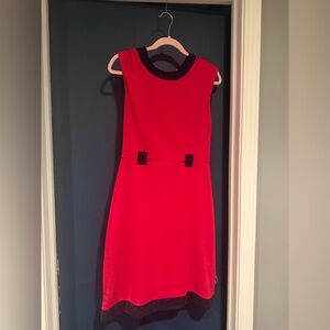 Banana Republic Red and Black Mini Dress